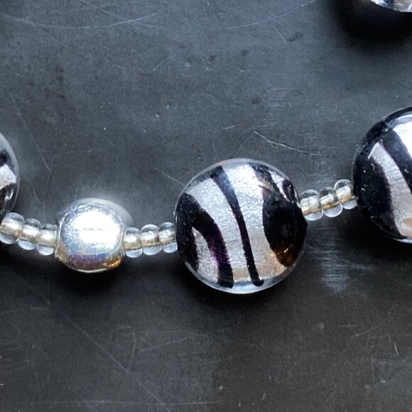 Bold & classy signed Murano glass bracelet - Picture 3 of 4